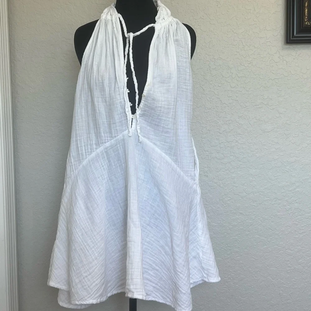 Elan White Halter Swim Cover-Up caja 1